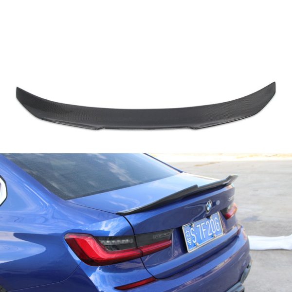 AC CS DA M3 M4 MP PSM P Style Carbon Rear Spoiler Trunk Wing for BMW 3 Series G20 G80 318i 320i 330 335i 340i CS Competition - 图片 8