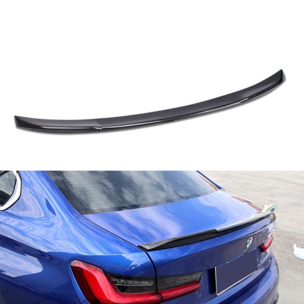 AC CS DA M3 M4 MP PSM P Style Carbon Rear Spoiler Trunk Wing for BMW 3 Series G20 G80 318i 320i 330 335i 340i CS Competition - 图片 3