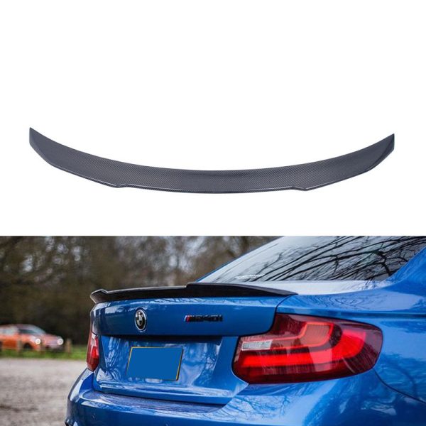 P M4 CS PSM DA C74 Style Carbon Rear Trunk Spoiler Wing for BMW F22 F23 F44 218 220 235i 240i F87 M2 CS Competition - 图片 7