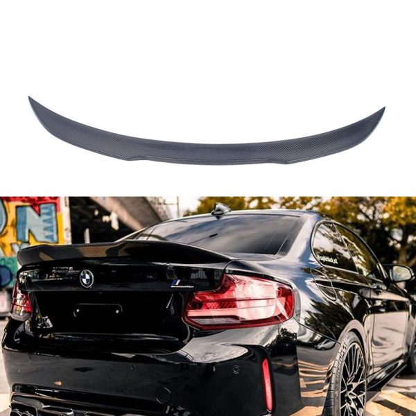 P M4 CS PSM DA C74 Style Carbon Rear Trunk Spoiler Wing for BMW F22 F23 F44 218 220 235i 240i F87 M2 CS Competition - 图片 6
