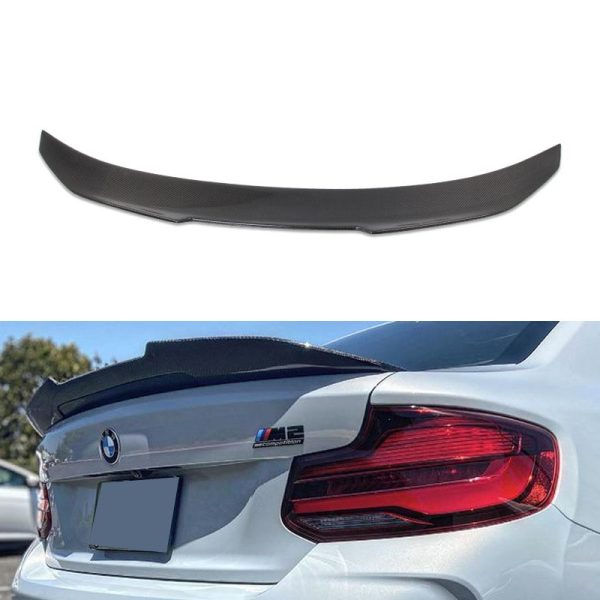 P M4 CS PSM DA C74 Style Carbon Rear Trunk Spoiler Wing for BMW F22 F23 F44 218 220 235i 240i F87 M2 CS Competition - 图片 2